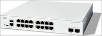 Cisco Catalyst 1300-16T-2G Managed Switch 16 Port GE 2x1GE SFP Limited Lifetime Protection (C1300-16T-2G)
