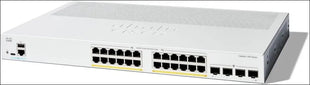 Cisco Catalyst 1300-24P-4G Managed Switch, 24 Port GE, PoE, 4x1GE SFP, Limited Lifetime Protection (C1300-24P-4G)