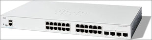 Cisco Catalyst 1300-24T-4G Managed Switch, 24 Port GE, 4x1GE SFP, Limited Lifetime Protection (C1300-24T-4G)