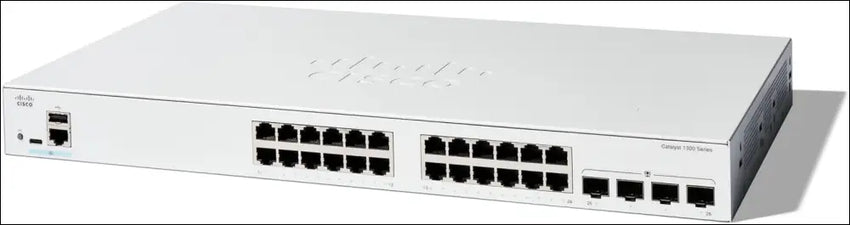 Cisco Catalyst 1300-24T-4G Managed Switch 24 Port GE 4x1GE SFP Limited Lifetime Protection (C1300-24T-4G)