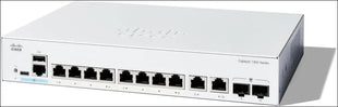 Cisco Catalyst 1300-8P-E-2G Managed Switch, 8 Port GE, PoE, Ext PS, 2x1GE Combo, Limited Lifetime Protection (C1300-8P-E-2G)