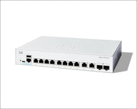 Cisco Catalyst 1300-8T-E-2G Managed Switch 8 Port GE Ext PS 2x1GE Combo Limited Lifetime Protection (C1300-8T-E-2G)