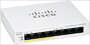Cisco CBS110 Unmanaged 8-Port GE, Partial PoE, Desktop, Ext PS