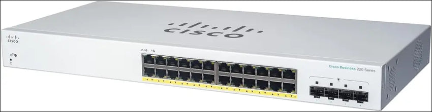 Cisco Systems Business CBS220-24T-4G Smart Switch | 24 Port GE | 4x1G SFP | 3-Year Limited Hardware Warranty