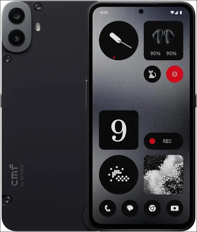 CMF by Nothing Phone 1 8GB RAM 256GB ROM, Black, 6.67” AMOLED Display, 5000 mAh, MTK Dimensity 7300, Hardware Customisations, Nothing OS 2.6
