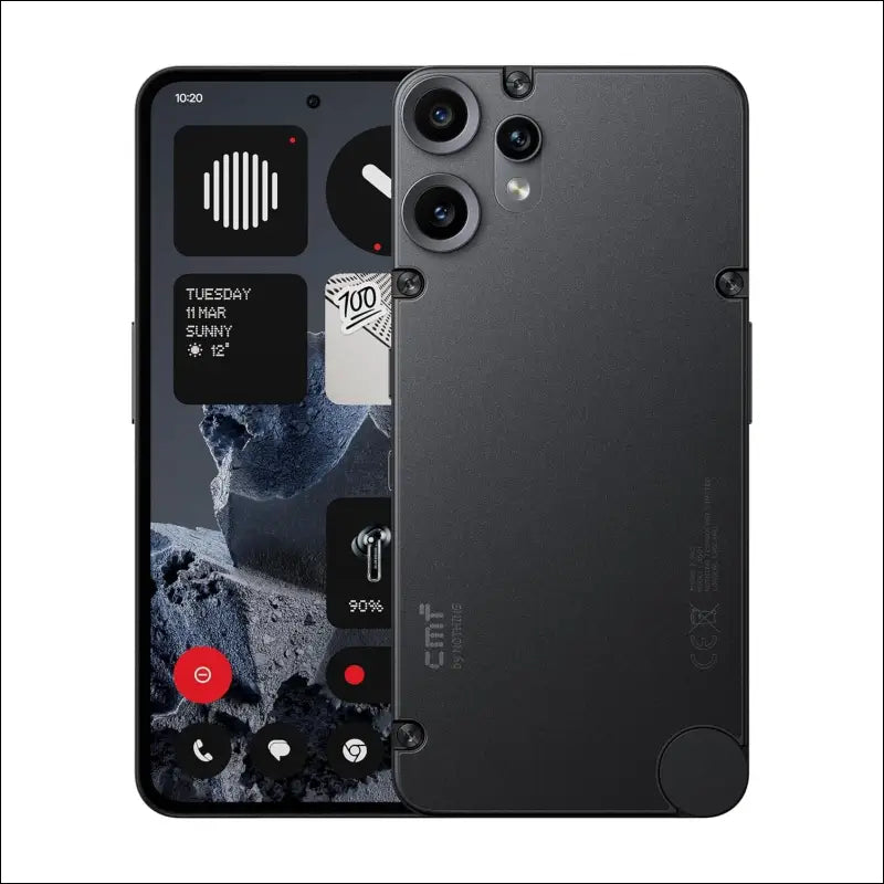 CMF Phone 2 Pro 128GB - 5G Smartphone with 50MP Camera and 20x Zoom, 6.77 Inch FHD+ AMOLED Display with 120Hz, 5000mAh Battery, Nothing OS 3.2 - Black
