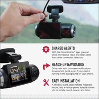 Cobra Smart Dash Cam with Interior Cam (SC 201) - Full HD 1080P Resolution, Built-in WiFi & GPS, Live Police Alerts, Incident Reports, Emergency MayDay, Drive Smarter App, 16GB...