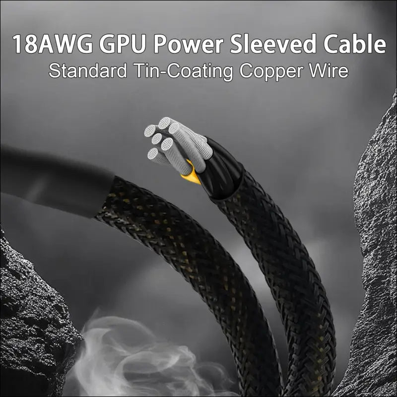 Comeap 6 Pin to 8 Pin GPU Adapter, Dual 6 Pin Female to 8 Pin Male GPU Power Sleeved Cable 9.5-Inch(24Cm)