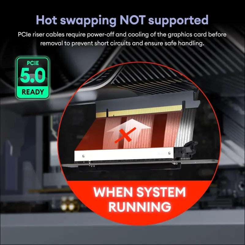 Connbull PCIE 5.0 Riser Cable, Gen 5 GPU Graphics Card Extension Cable, PCI-E 16X 128Gb/S Compatible with PCIE 4.0 and WRX80/ 90E, RTX4090/ 5090/ RX7900XTX, 200Mm