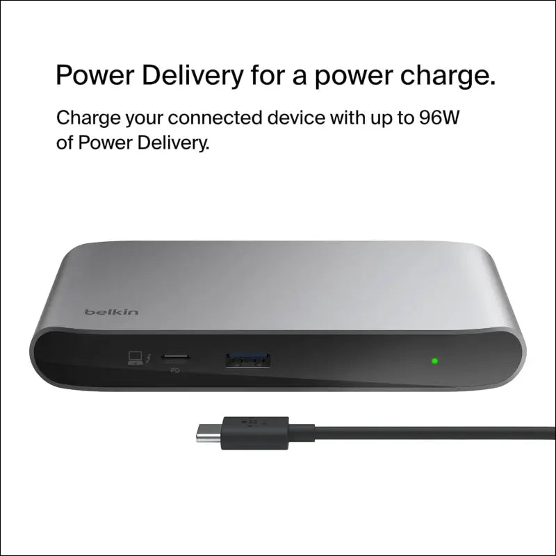 Connect Thunderbolt 4 Docking Station, 5-in-1 USB-C Multiport Core Hub w/ 96W Power Delivery for Mac, Windows, Single 8K or Dual 4K Display, Thunderbolt 4 Cable and Power Supply Included