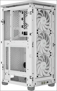 CORSAIR 2000D AIRFLOW Mini-Itx PC Case - Mini-Itx Form-Factor - Steel Mesh Panels - Three-Slot GPU Support - Cooling-Optimised Interior - Modern Front Panel I/O - White