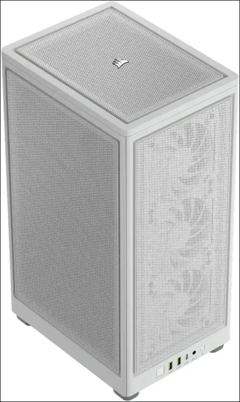 CORSAIR 2000D AIRFLOW Mini-Itx PC Case - Mini-Itx Form-Factor - Steel Mesh Panels - Three-Slot GPU Support - Cooling-Optimised Interior - Modern Front Panel I/O - White