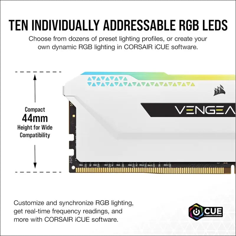 Corsair 64GB DDR4 3600 RGB White