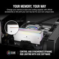 Corsair 64GB DDR5 6000MHz RAM - White