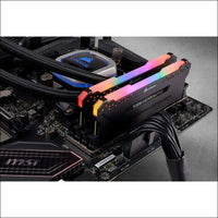 Corsair CMW64GX4M2D3600C18 Vengeance RGB PRO 64GB (2x32GB) DDR4 3600 (PC4-28800) C18 Desktop Memory – Black, 2 x 32 GB