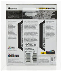 Corsair CMW64GX4M2D3600C18 Vengeance RGB PRO 64GB (2x32GB) DDR4 3600 (PC4-28800) C18 Desktop Memory – Black, 2 x 32 GB