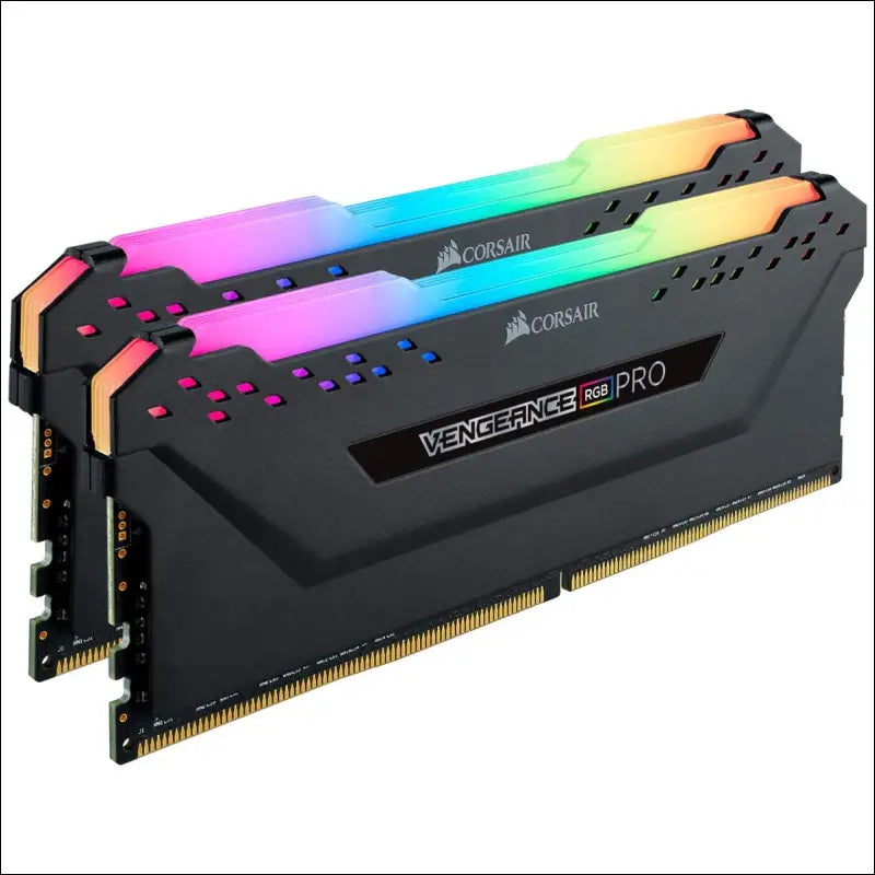 Corsair CMW64GX4M2D3600C18 Vengeance RGB PRO 64GB (2x32GB) DDR4 3600 (PC4-28800) C18 Desktop Memory – Black, 2 x 32 GB