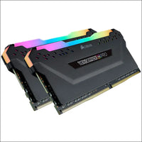 Corsair CMW64GX4M2D3600C18 Vengeance RGB PRO 64GB (2x32GB) DDR4 3600 (PC4-28800) C18 Desktop Memory – Black, 2 x 32 GB