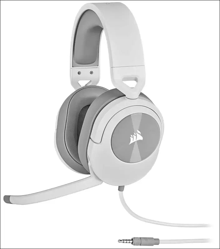CORSAIR HS55 SURROUND Gaming Headset (Leatherette Memory Foam Ear Pads, Dolby Audio 7.1 Sound on PC and Mac, Omni-Directional Microphone, Multi-Platform Compatibility) White...