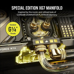 Corsair Hydro X Series Icue Link XG7 RGB 4080 Suprim/Trio GPU Water Block - for MSI Geforce RTX 4080 Gaming Suprim/Trio Cards - Black