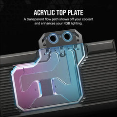 Corsair Hydro X Series Icue Link XG7 RGB 4080 Suprim/Trio GPU Water Block - for MSI Geforce RTX 4080 Gaming Suprim/Trio Cards - Black