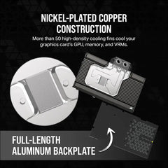 Corsair Hydro X Series Icue Link XG7 RGB 4080 Suprim/Trio GPU Water Block - for MSI Geforce RTX 4080 Gaming Suprim/Trio Cards - Black