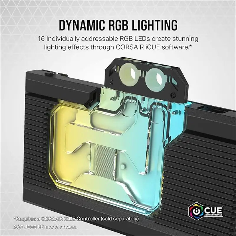 Corsair Hydro X Series XG7 RGB 4080 Strix/Tuf GPU Water Block - for ASUS® ROG Strix and TUF Gaming Geforce RTX™ 4080