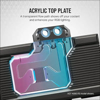Corsair Hydro X Series XG7 RGB 4080 Strix/Tuf GPU Water Block - for ASUS® ROG Strix and TUF Gaming Geforce RTX™ 4080