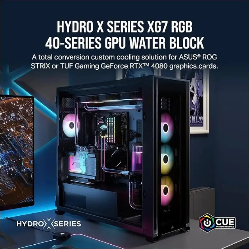 Corsair Hydro X Series XG7 RGB 4080 Strix/Tuf GPU Water Block - for ASUS® ROG Strix and TUF Gaming Geforce RTX™ 4080