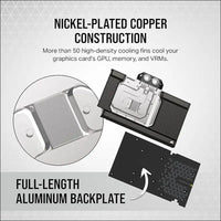 Corsair Hydro X Series XG7 RGB 4080 Strix/Tuf GPU Water Block - for ASUS® ROG Strix and TUF Gaming Geforce RTX™ 4080