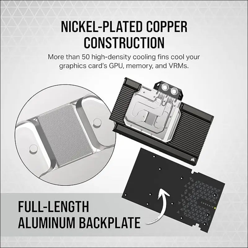 Corsair Hydro X Series XG7 RGB 4080 Strix/Tuf GPU Water Block - for ASUS® ROG Strix and TUF Gaming Geforce RTX™ 4080