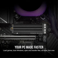 CORSAIR MP600 Elite 1TB M.2 PCIe Gen4 x4 NVMe SSD – M.2 2280 – Up to 7,000MB/sec Sequential Read – High-Density 3D TLC NAND – Black