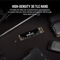 CORSAIR MP600 Elite 1TB M.2 PCIe Gen4 x4 NVMe SSD – M.2 2280 – Up to 7,000MB/sec Sequential Read – High-Density 3D TLC NAND – Black