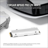 CORSAIR MP600 PRO LPX 2TB M.2 NVMe PCIe x4 Gen4 SSD - Optimised for PS5 (Up to 7,100MB/sec Sequential Read & 6,800MB/sec Sequential Write Speeds, High-Speed Interface, Compact...