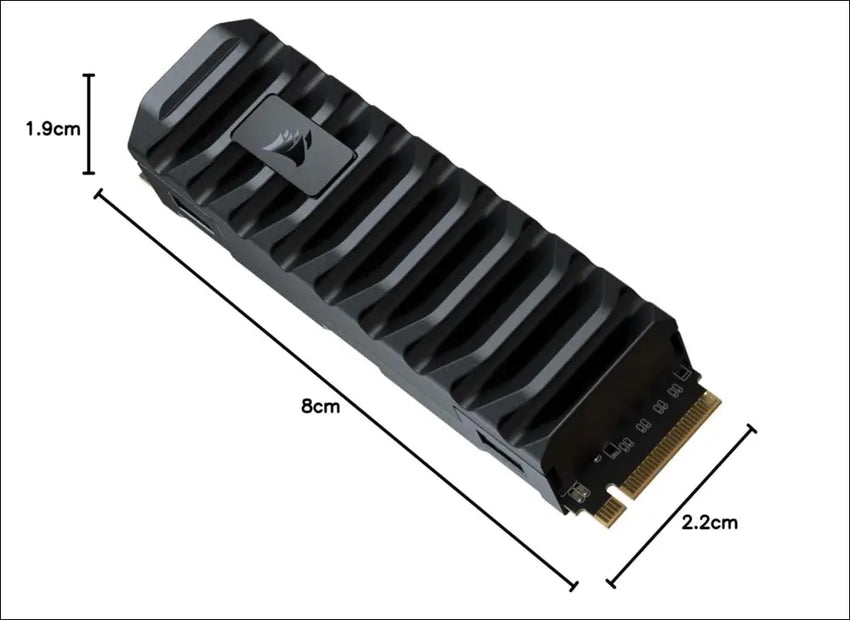 Corsair MP600 PRO XT 1TB Gen4 PCIe x4 NVMe M.2 SSD (Up to 7,100 MB/s Sequential Read and 5,800 MB/s Write Speeds, High-Density TLC NAND, Aluminum Heatspreader, M.2 2280...