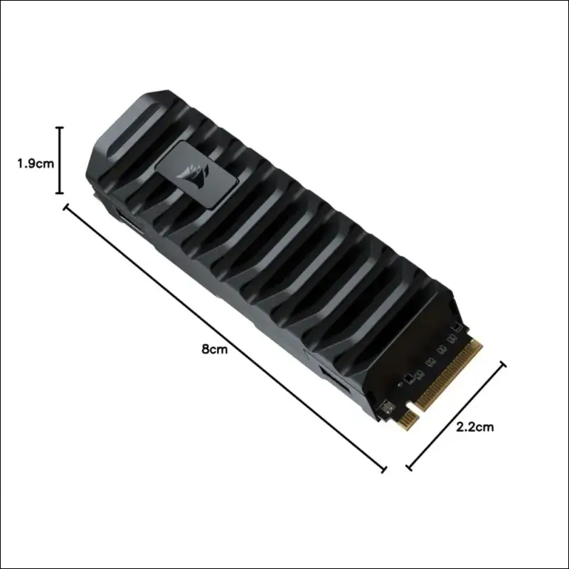Corsair MP600 PRO XT 1TB Gen4 PCIe x4 NVMe M.2 SSD (Up to 7,100 MB/s Sequential Read and 5,800 MB/s Write Speeds, High-Density TLC NAND, Aluminum Heatspreader, M.2 2280...