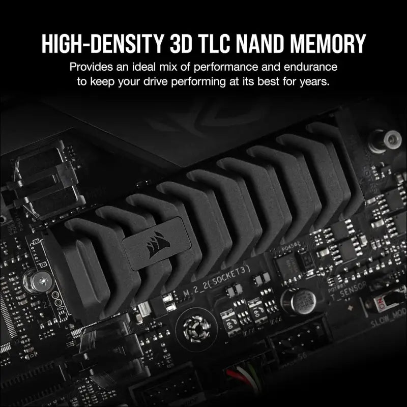 Corsair MP600 PRO XT 1TB Gen4 PCIe x4 NVMe M.2 SSD (Up to 7,100 MB/s Sequential Read and 5,800 MB/s Write Speeds, High-Density TLC NAND, Aluminum Heatspreader, M.2 2280...