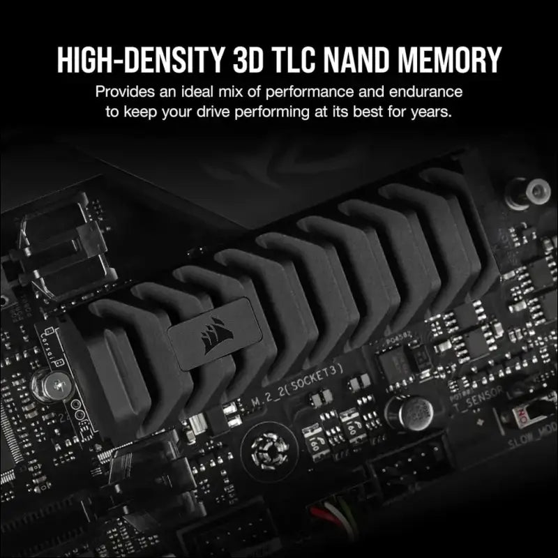 Corsair MP600 PRO XT 1TB Gen4 PCIe x4 NVMe M.2 SSD (Up to 7,100 MB/s Sequential Read and 5,800 MB/s Write Speeds, High-Density TLC NAND, Aluminum Heatspreader, M.2 2280...