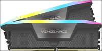CORSAIR Vengeance RGB DDR5 32GB (2x16GB) DDR5 6000MHz CL30 AMD Expo Intel XMP iCUE Compatible Computer Memory â€“ Grey (CMH32GX5M2B6000Z30K)