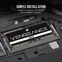 CORSAIR Vengeance SODIMM DDR5 RAM 64GB (2x32GB) 5600MHz CL48 Intel XMP iCUE Compatible Computer Memory - Black (CMSX64GX5M2A5600C48)