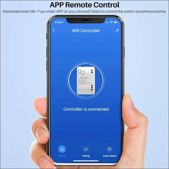 CosyCaya 1CH RF Intelligent Switch 7-32V AC DC WiFi Tuya Remote Control 433 Light Switch 10A Relay Self Locking Locking Inching