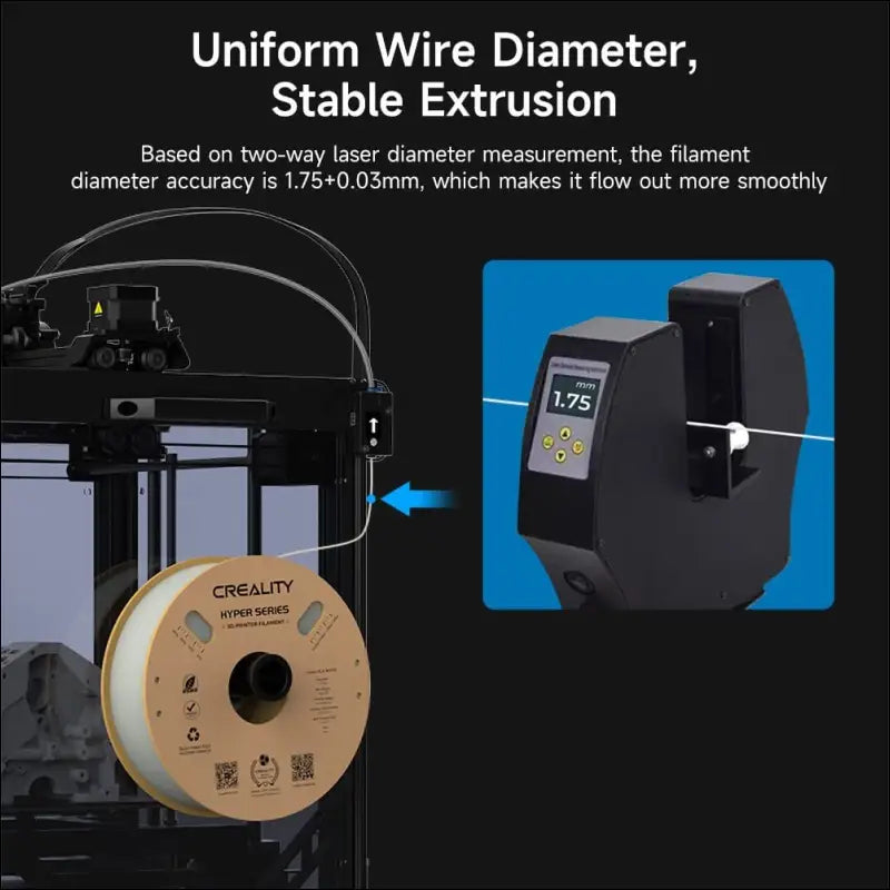 Creality Hyper PLA Filament, 1.75mm, Black