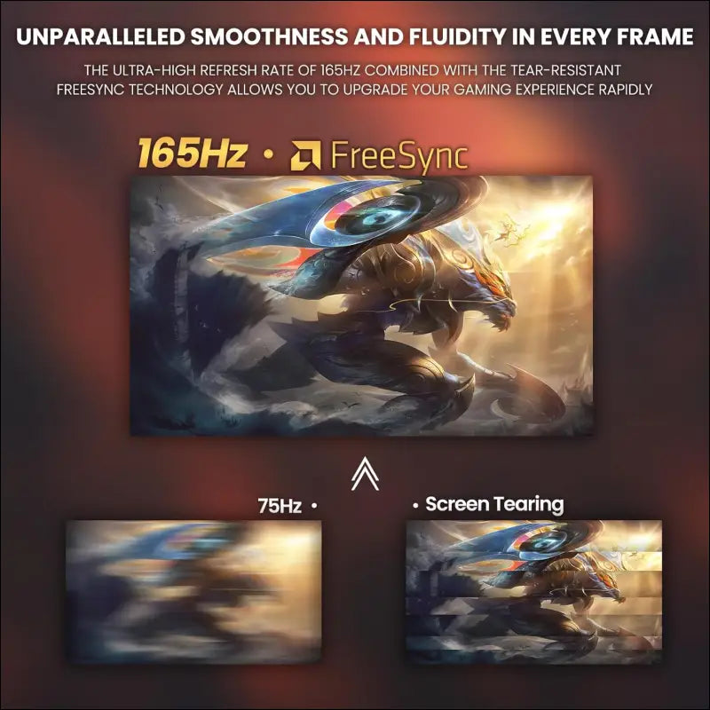 CRUA 24 Inch Curved Gaming Monitor, 144hz/165hz FHD 1080P Frameless Computer Monitor, PC Monitors Support AMD Freesync, 99% sRGB, DisplayPort, HDMI, Compatible Wall Mountable...