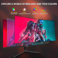 CRUA 24 Inch Curved Gaming Monitor, 144hz/165hz FHD 1080P Frameless Computer Monitor, PC Monitors Support AMD Freesync, 99% sRGB, DisplayPort, HDMI, Compatible Wall Mountable...