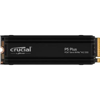 CRUCIAL 2TB PCIe Gen4 NVMe M.2 SSD, CRUCIAL P5 PLUS WITH HEATSINK ,CT2000P5PSSD5