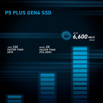 CRUCIAL 2TB PCIe Gen4 NVMe M.2 SSD, CRUCIAL P5 PLUS WITH HEATSINK ,CT2000P5PSSD5