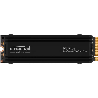 CRUCIAL 2TB PCIe Gen4 NVMe M.2 SSD, CRUCIAL P5 PLUS WITH HEATSINK ,CT2000P5PSSD5