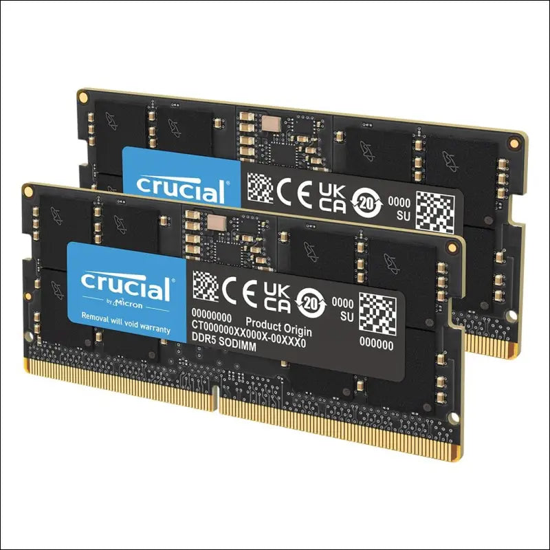 Crucial CT2K64G56C46S5 DDR5 RAM 128GB Kit (2x64GB) 5600MHz SODIMM CL46, Memory Module for Laptop/Notebook, Mini PC, High Performance RAM
