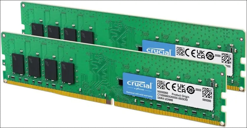 Crucial DDR4 3200MHz UDIMM CL22 Desktop Memory, 16GB(2x8GB)
