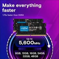 Crucial DDR5 5600MT/s Laptop Memory, 48GB